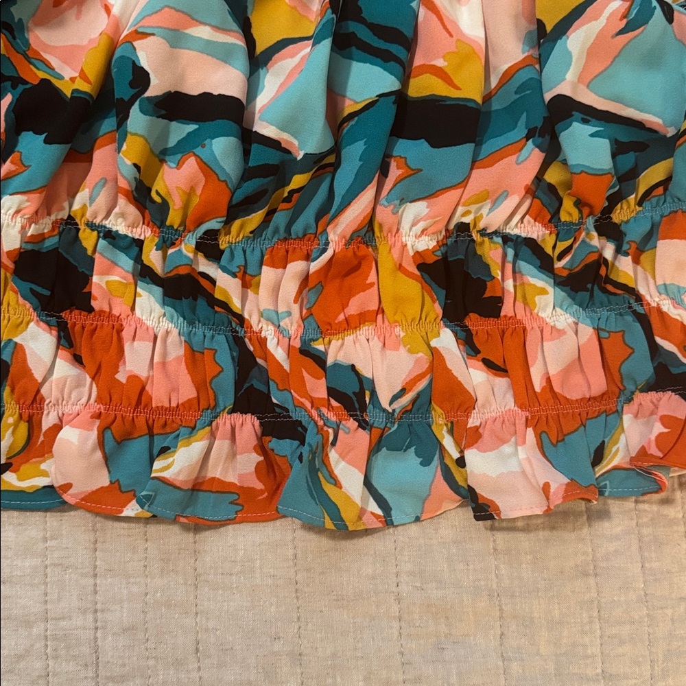 Bar III Multicolor Abstract Blouse - Picture 3 of 3